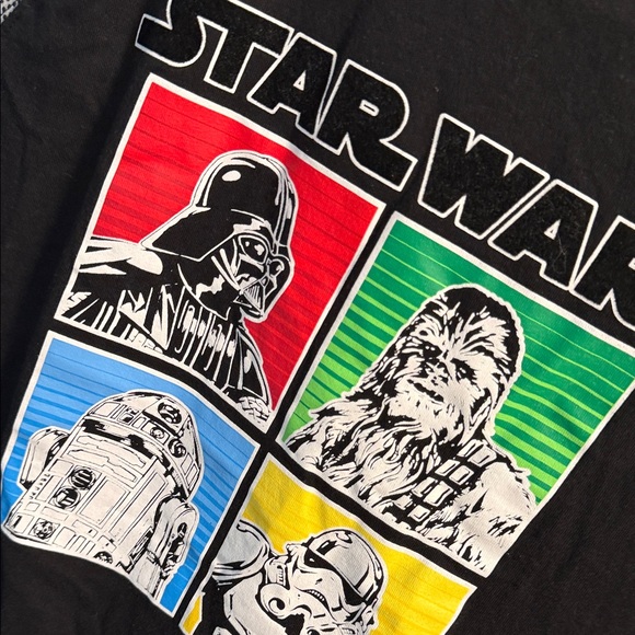 Star Wars Kids Graphic Tee - Black with Multicolor Panels - Picture 6 of 6